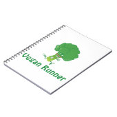 Vegan runner - Broccoli Notitieboek (Linkerzijde)