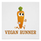 Vegan Runner Carrot Perfect Poster (Voorkant)