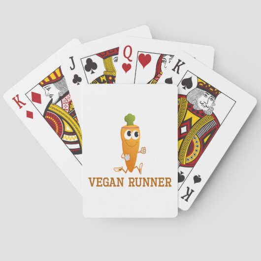 Vegan Runner Carrot Pokerkaarten (Achterkant)