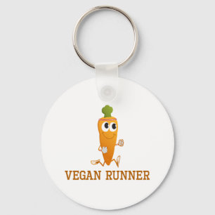 Vegan Runner Carrot Sleutelhanger