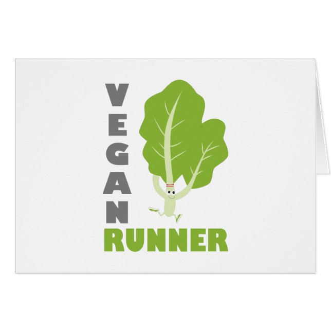 Vegan Runner - Kale (Voorkant Horizontaal)