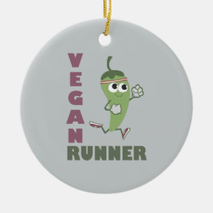 Vegan Runner - Runner Pepper Keramisch Ornament