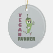 Vegan Runner - Runner Pepper Keramisch Ornament (Links)
