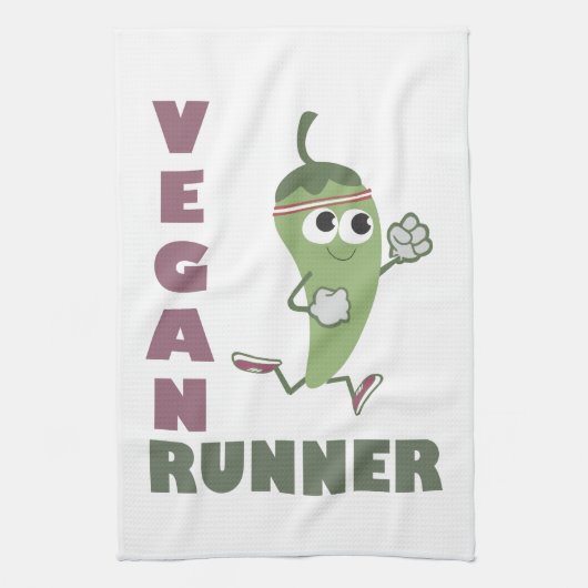 Vegan Runner - Runner Pepper Theedoek (Verticaal)