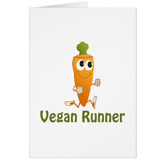 Vegan Runner - Wortel (Voorkant)