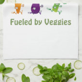 Vegan Runners - aangedreven door Veggies Theedoek (Gevouwen)