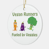 Vegan Runners - Fueled by Veggies Keramisch Ornament (Links)