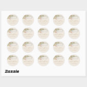 Vegan rustieke deegroller garde Chef Bakkerij Ronde Sticker (Vel)