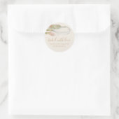Vegan rustieke deegroller garde Chef Bakkerij Ronde Sticker (Tas)