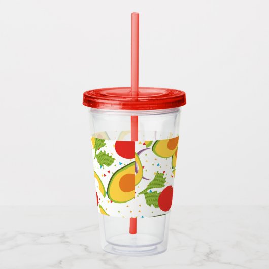 Vegan Salad Avocado Fiesta Acryl Drinkbeker (Rechts)