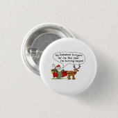 Vegan Santa Ronde Button 3,2 Cm (Voorkant /achterkant)