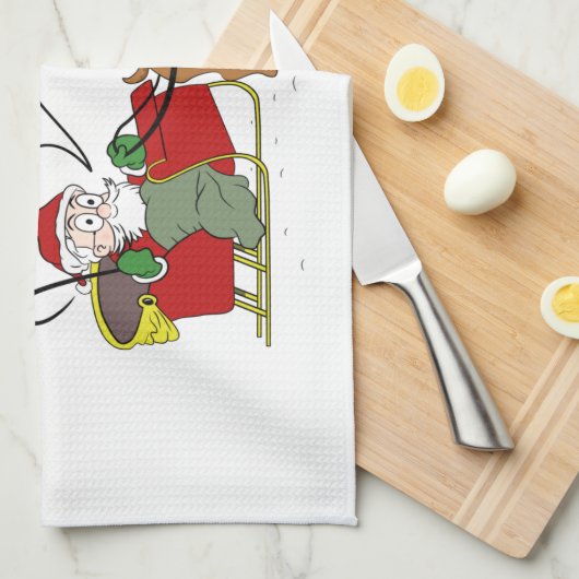 Vegan Santa Theedoek (Quarter Fold)
