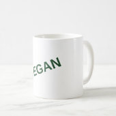 VEGAN Schuin Beker Koffiemok (Voorkant rechts)