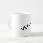 VEGAN Schuin Beker Koffiemok (Voorkant links)