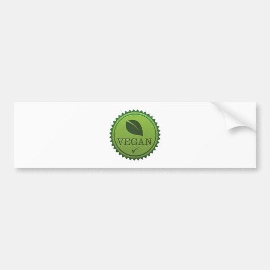 Vegan Seal Bumpersticker (Voorkant)