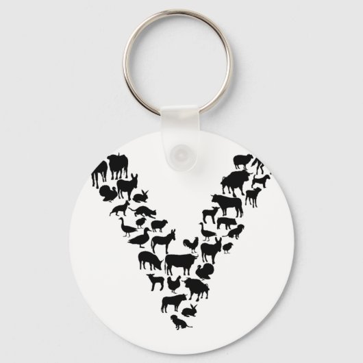 Vegan Sleutelhanger (Voorkant)