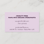 Vegan Soap Visitekaartje (Achterkant)