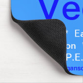 Vegan Society of PEACE mousepad Muismat (Hoek)