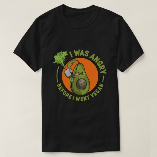 Vegan Soy Avocado Broccoli Plant based Lifestyle V T-shirt (Design voorkant)