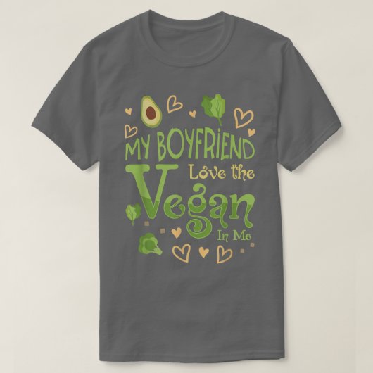 Vegan Soy Avocado Broccoli Plant based Lifestyle V T-shirt (Design voorkant)