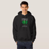 Vegan Spinach I Vegetarian Vegetable Veggie Hoodie (Voorkant volledig)