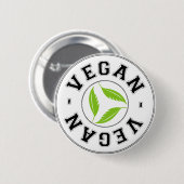 Vegan Sports Logo Ronde Button 5,7 Cm (Voorkant /achterkant)