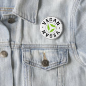 Vegan Sports Logo Ronde Button 5,7 Cm (In situ)