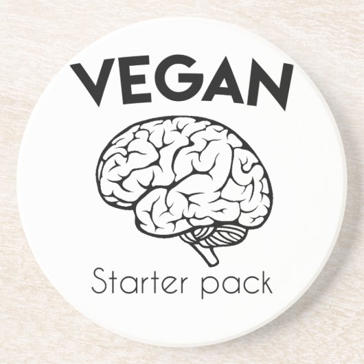 Vegan Starter Pack Zandsteen Onderzetter (Voorkant)