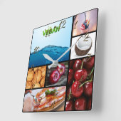 Vegan store vierkante klok (Hoek)