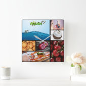 Vegan store vierkante klok (Huis)