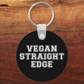 Vegan Straight Edge Sleutelhanger (Voorkant)