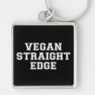 Vegan Straight Edge Sleutelhanger