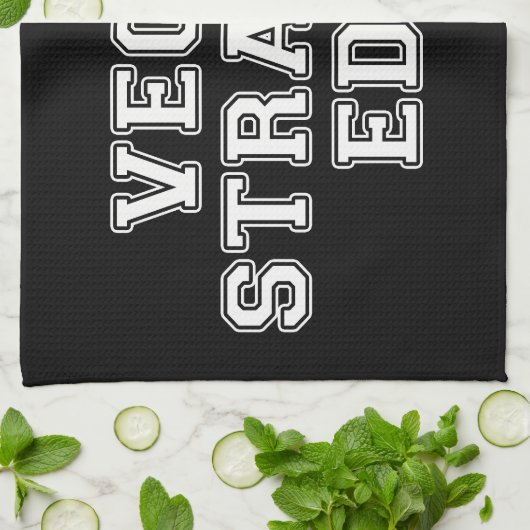 Vegan Straight Edge Theedoek (Gevouwen)