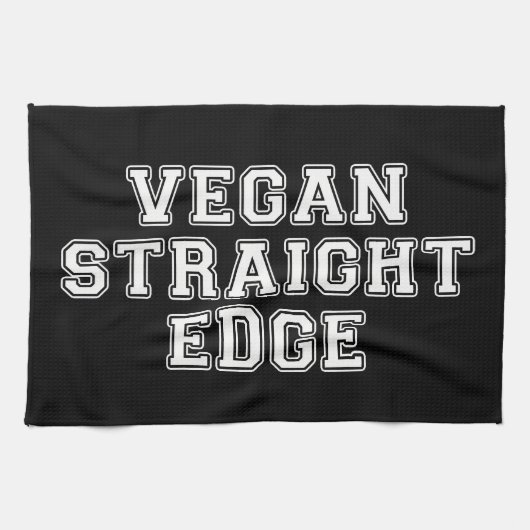 Vegan Straight Edge Theedoek (Horizontaal)