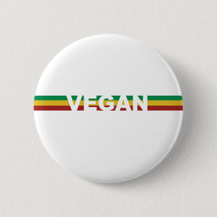 Vegan Stripes Rasta Ronde Button 5,7 Cm
