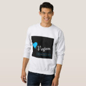 Vegan sweatshirt voor mannen/vrouwen - liefdesleve (Voorkant volledig)