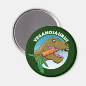 Vegan T-Rex - Veganism Humor Magneet (Voorkant / Achterkant)