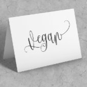 Vegan Table Tent-kaart