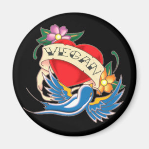 Vegan Tattoo Magneet