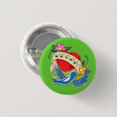 Vegan Tattoo Ronde Button 3,2 Cm (Voorkant /achterkant)