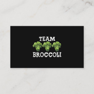 Vegan Team Broccoli Liefde Groenten Vegetarisch Pl Visitekaartje