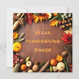 Vegan Thanksgiving Dinner Kaart