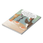 Vegan Thanksgiving Funny Notitieblok (Linkerzijde)