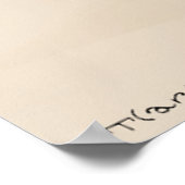 Vegan Thanksgiving Funny Poster (Hoek)