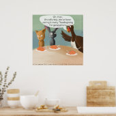 Vegan Thanksgiving Funny Poster (Keuken)