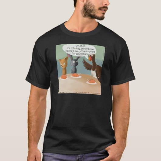 Vegan Thanksgiving Funny T-shirt (Voorkant)