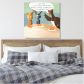 Vegan Thanksgiving Grappige Canvasprint Canvas Afdruk (Insitu (Slaapkamer))