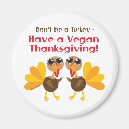 Vegan Thanksgiving Magnet (Voorkant)