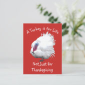 Vegan Thanksgiving Turkey Briefkaart (Staand voorkant)