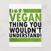 Vegan Thing Briefkaart (Voorkant)
